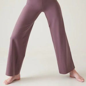 NWT Athleta Elation Wide Leg Pants - Mauve- Size S